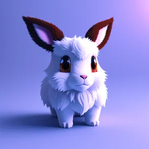 Fuzzy Bunny with Adorable Floppy Ears