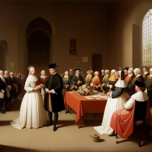 Group of professionals in a corporate meeting.