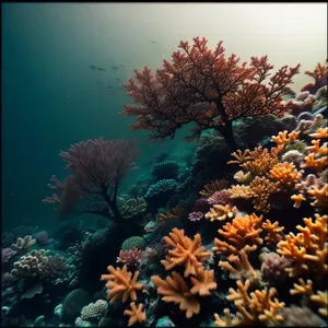 Vibrant Life beneath the Blue Sea