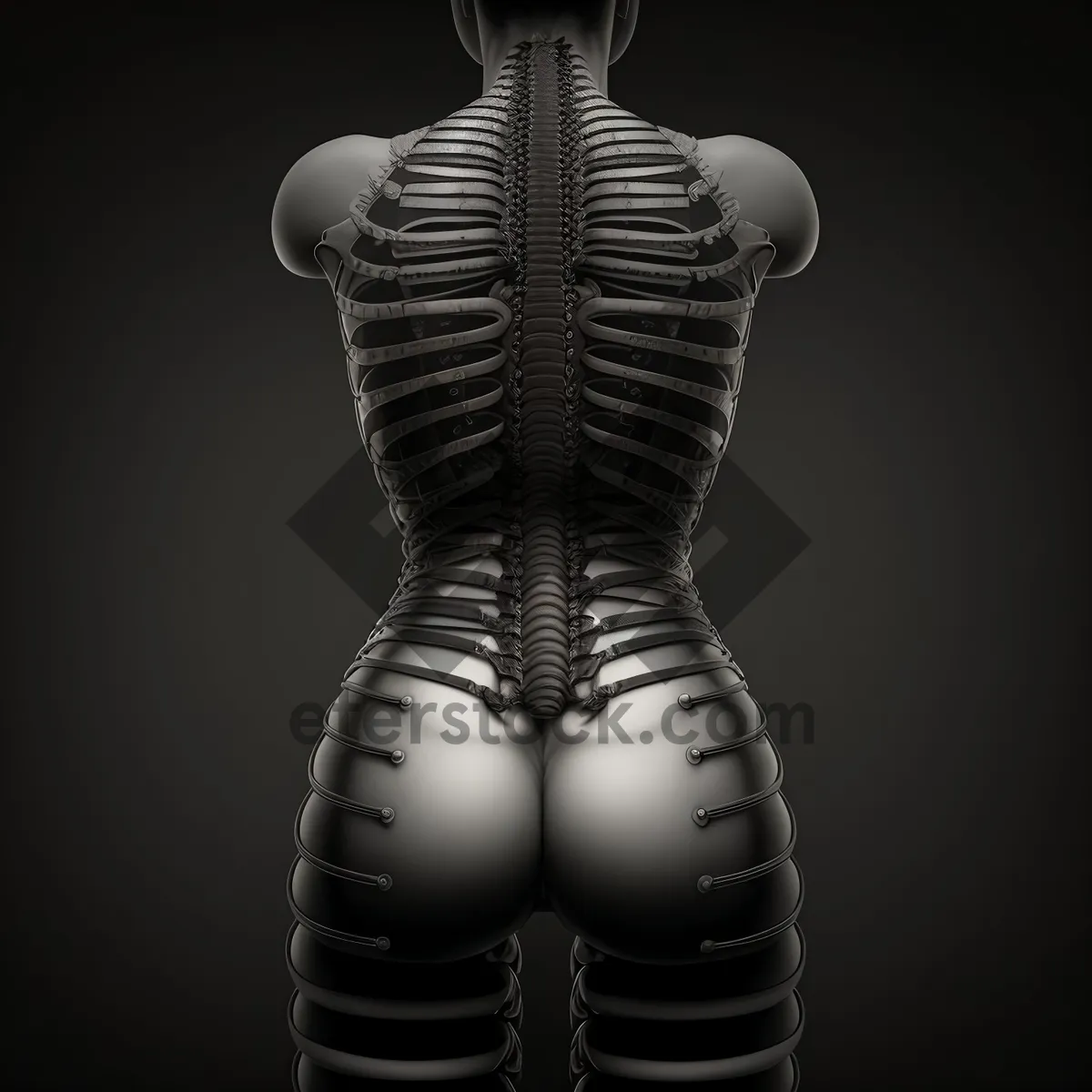 Picture of Anatomical Skeleton X-Ray: Detailed 3D Visualization of Human Bones