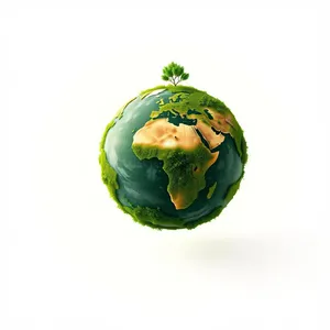 Globe Earth map 3D design space planet