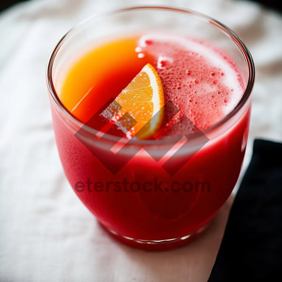 Picture of Refreshing Strawberry Berry Cocktail with Freshly Sliced Ice