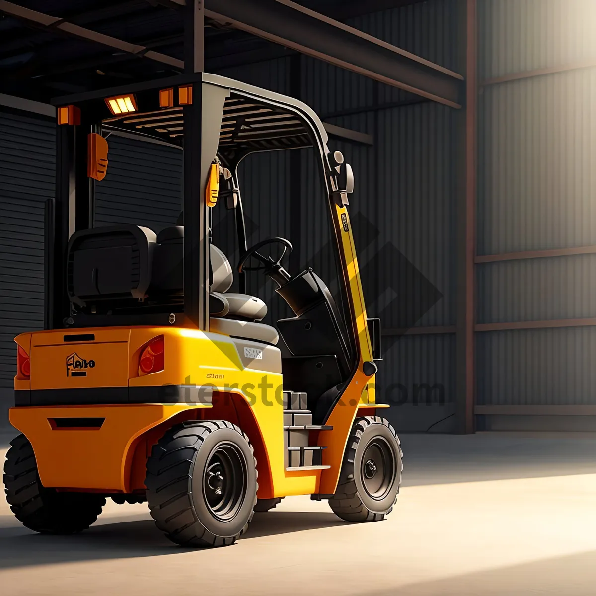 Picture of Industrial Cargo Truck in Warehouse