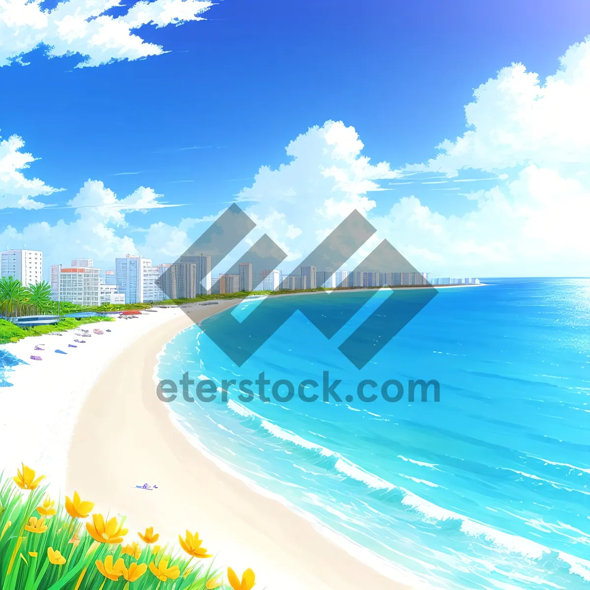 Picture of Turquoise Paradise: Blissful Beach Getaway