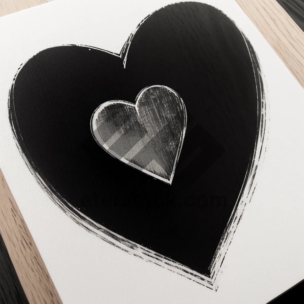Picture of Love in Chalkboard Heart Design