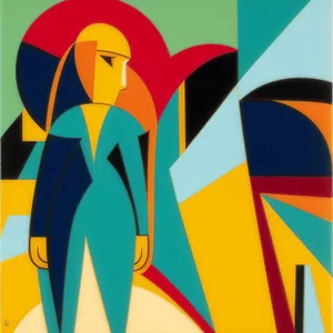 Symbolic Flag Art Design for Country