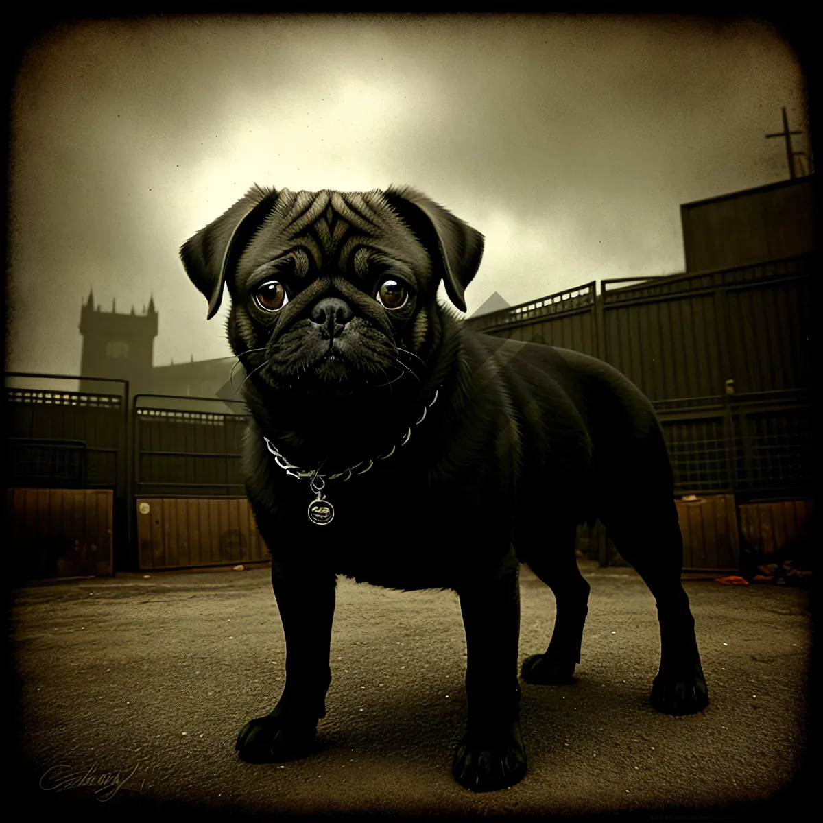 Picture of Pug Puppy: Adorable Wrinkled Friend