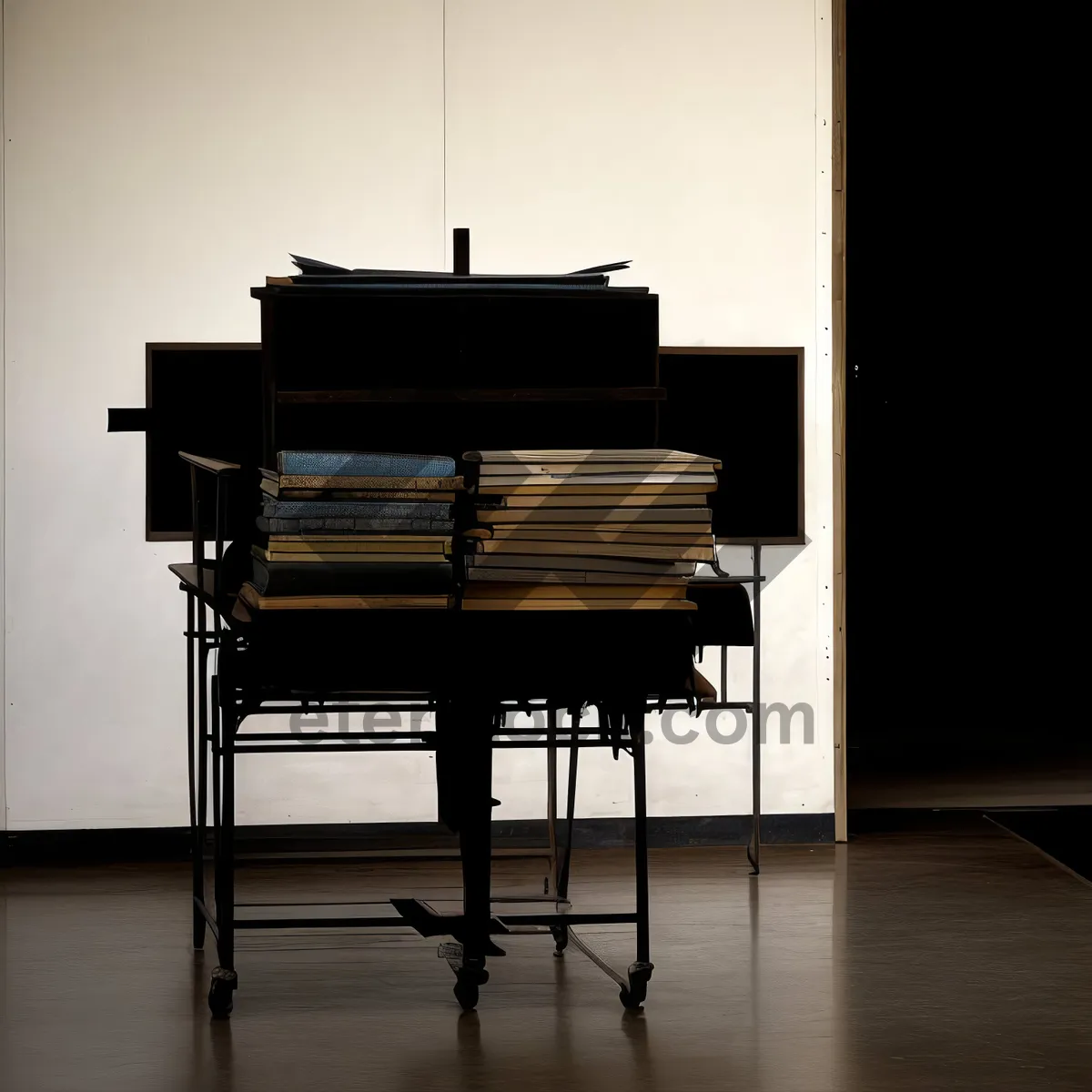 Picture of Elegant Wood Grand Piano in Musical Room