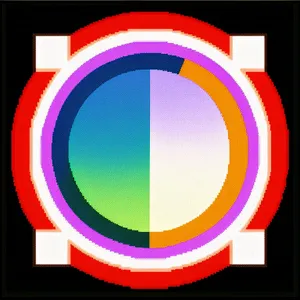 Rescue Symbol: 3D Life Preserver Icon in Circle