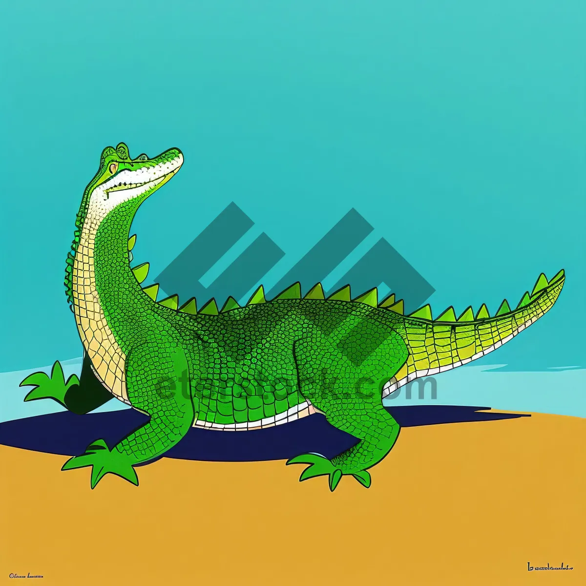 Picture of Green Scale Dragon - Wild-Lizard