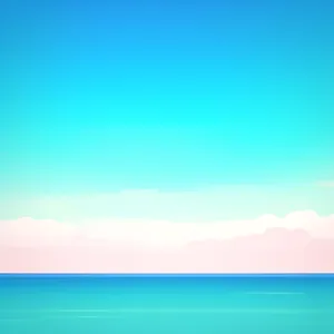 Vibrant Summer Seascape with Clear Sky and Waves