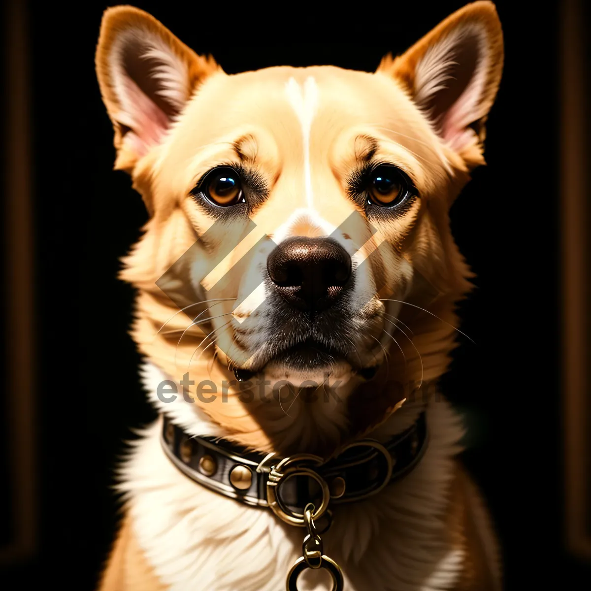 Picture of Adorable Terrier Dog on Leash: A Perfect Canine Companion!