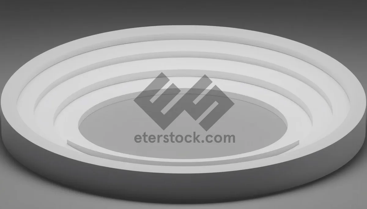 Picture of Circle bowl kitchenware tray container concept illustration.