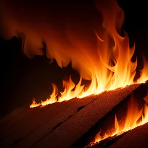 Fiery Flame: Intense Heat and Burning Blaze
