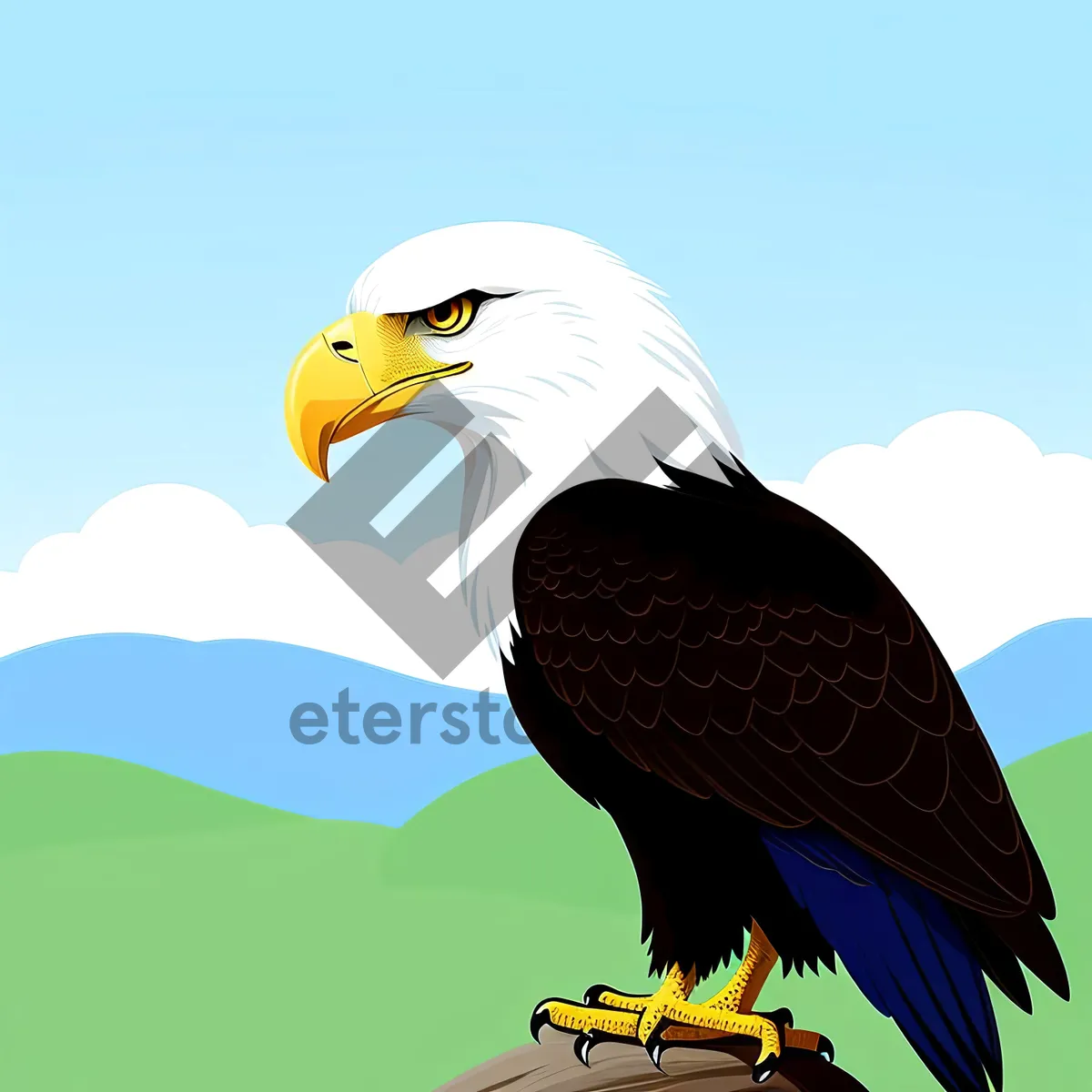 Picture of Majestic Bald Eagle in Flight