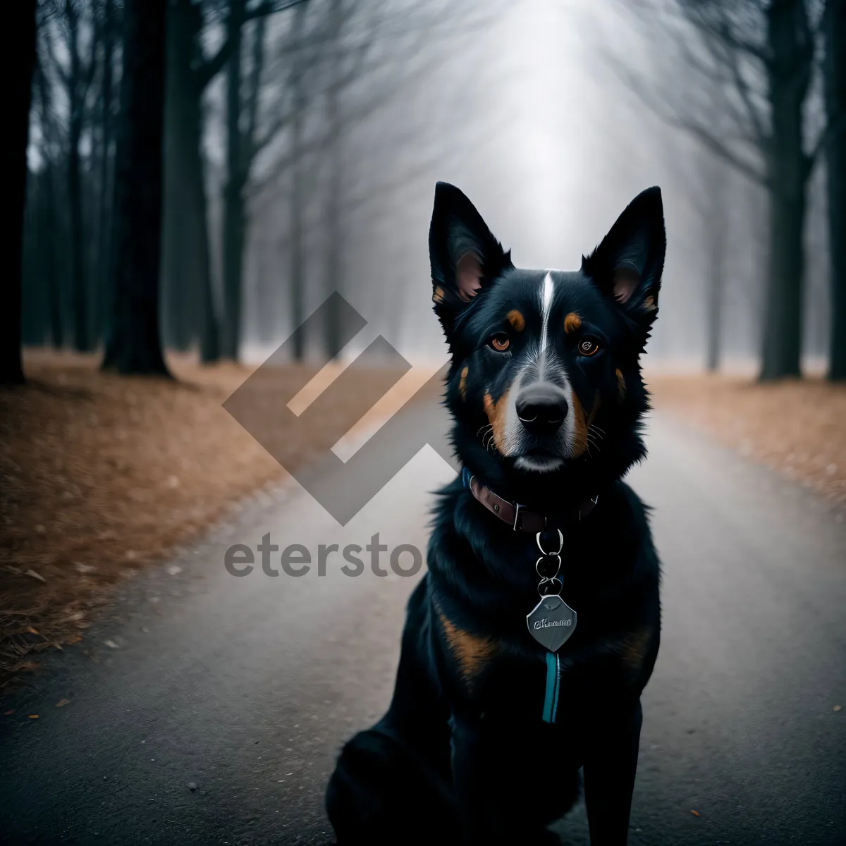 Picture of Adorable Shepherd Dog Portrait