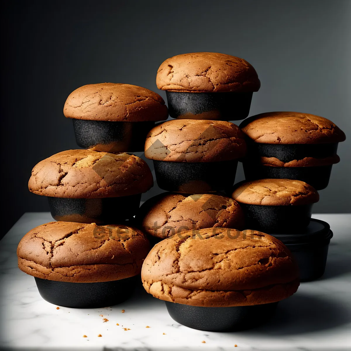 Picture of Nutty Banana Muffin and Coffee Breakfast Snack