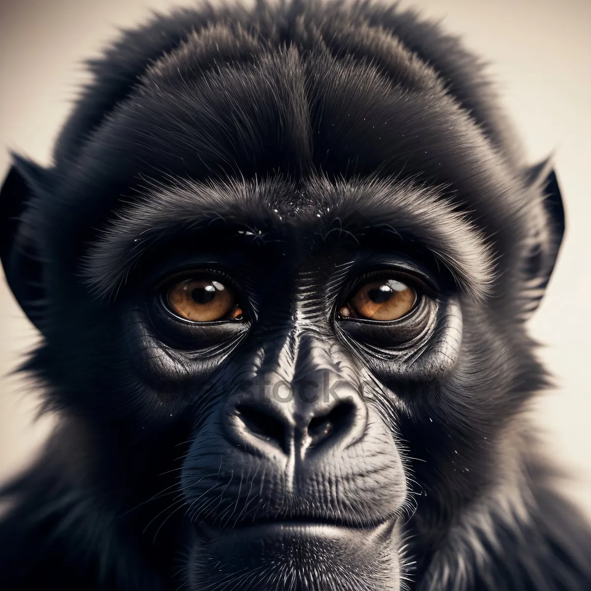 Picture of Wild Primate Portrait: Ape, Monkey, Gibbon, Gorilla, Chimpanzee