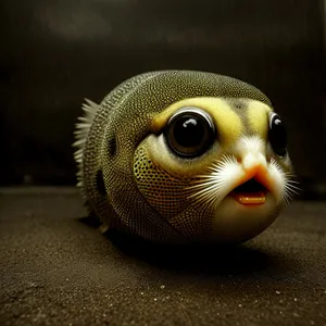 Tropical Puffer Fish with Captivating Eye