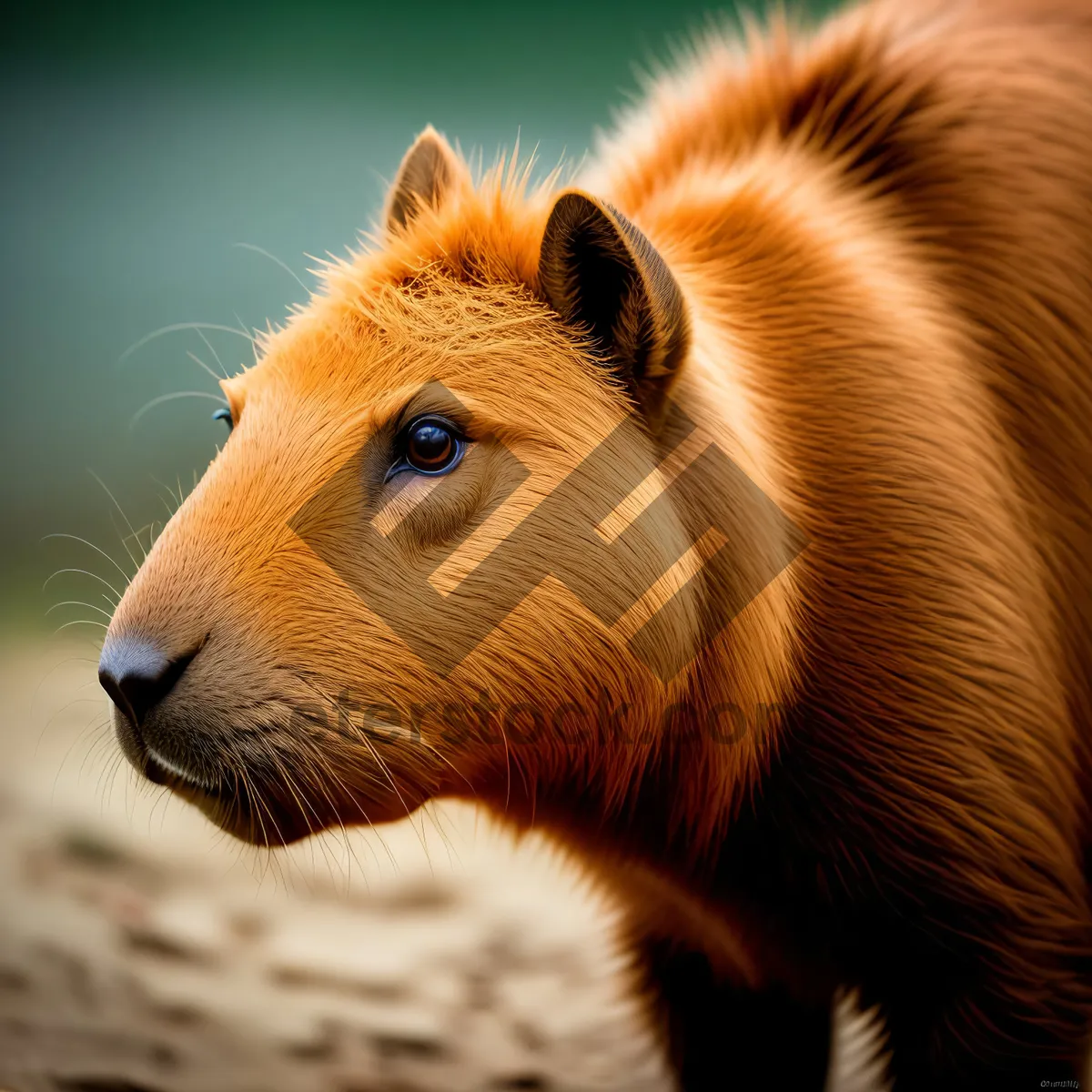 Picture of Wild Cat: Majestic Mane and Ferocious Presence