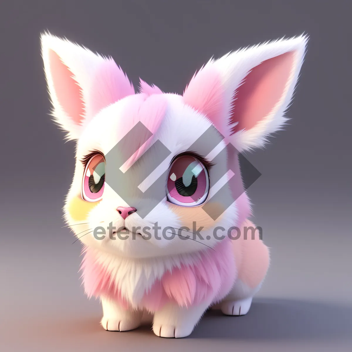 Picture of Bunny Rabbit Savings Bank - Furry Pet with Cute Ears
