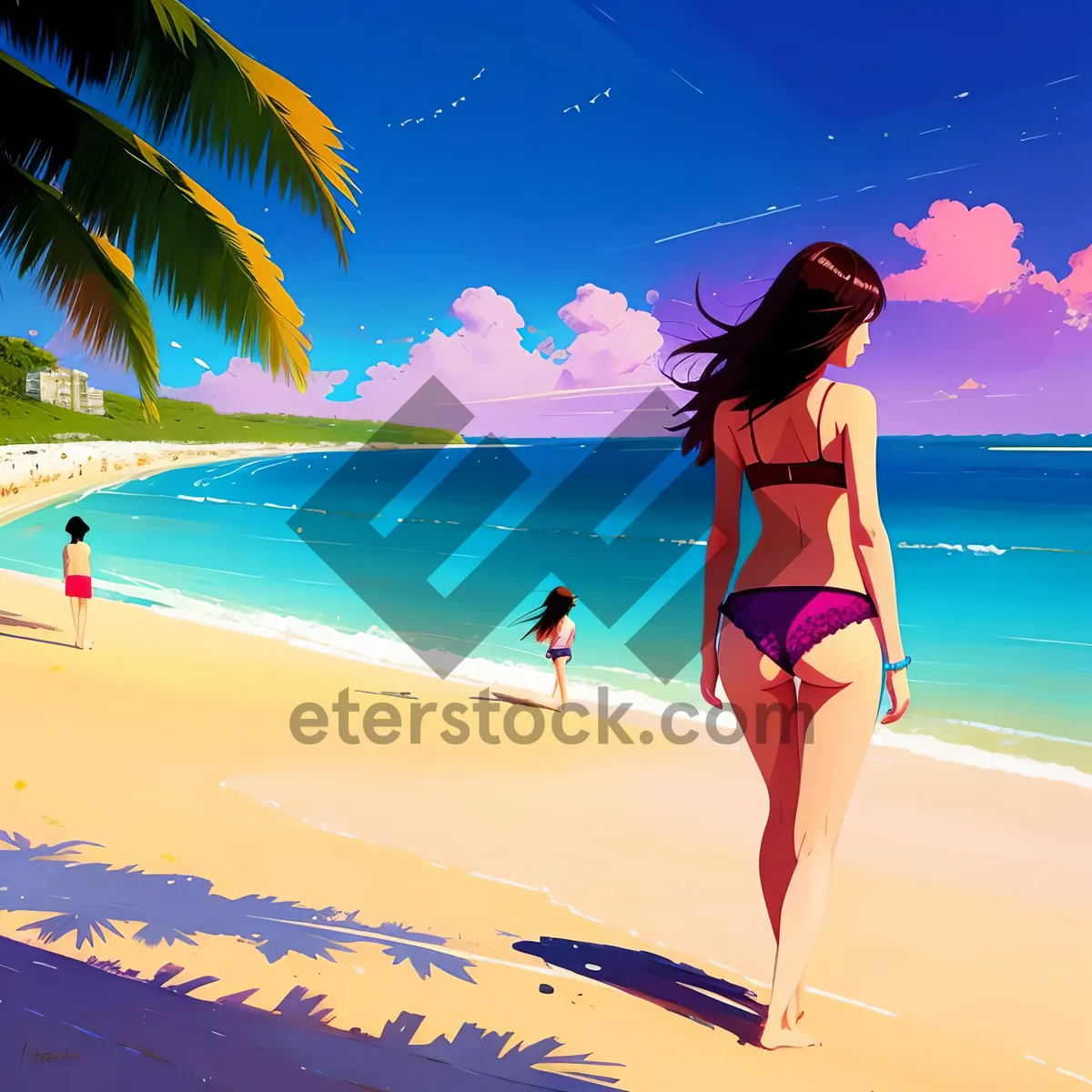 Picture of Sunny Beach Getaway: Tropical Swimwear on Paradise Coast