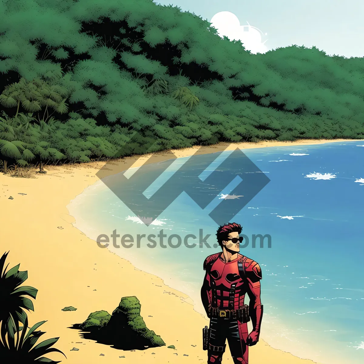 Picture of Serene Tropical Beach Bliss