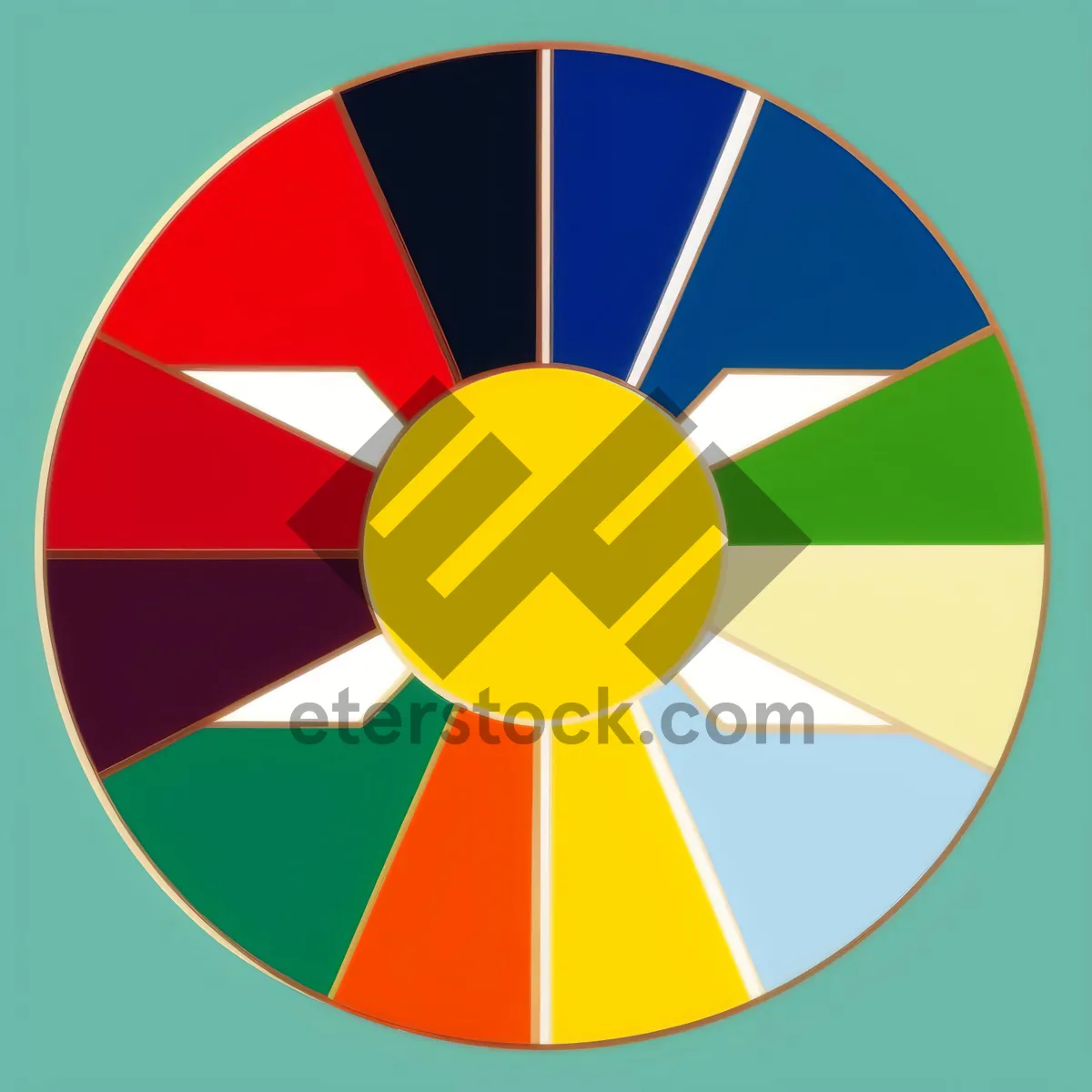Picture of Shiny Hazard Symbol: Round Button Icon