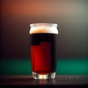 Frosty Golden Lager in Beer Glass