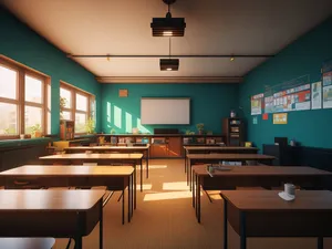 Modern restaurant interior with luxury wood chairs and tables.