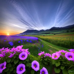 Vibrant Tulip Blossom in the Meadow