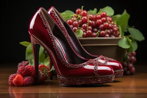 Fresh Cherry Berry Leather Shoes for Fashionable Feet