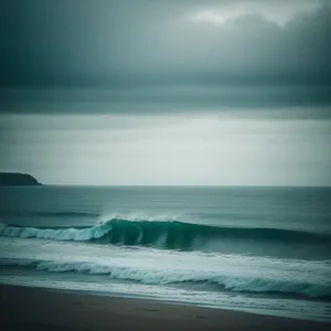 Serene Beachscape at Sunset