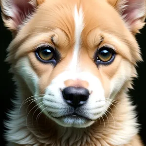 Cute Corgi Puppy with Adorable Eyes