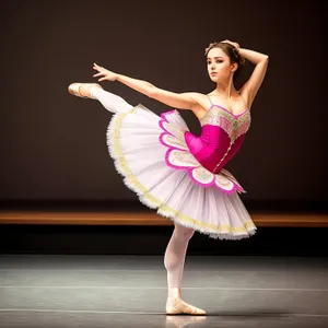 Captivating Ballerina Dancer Posing with Elegance