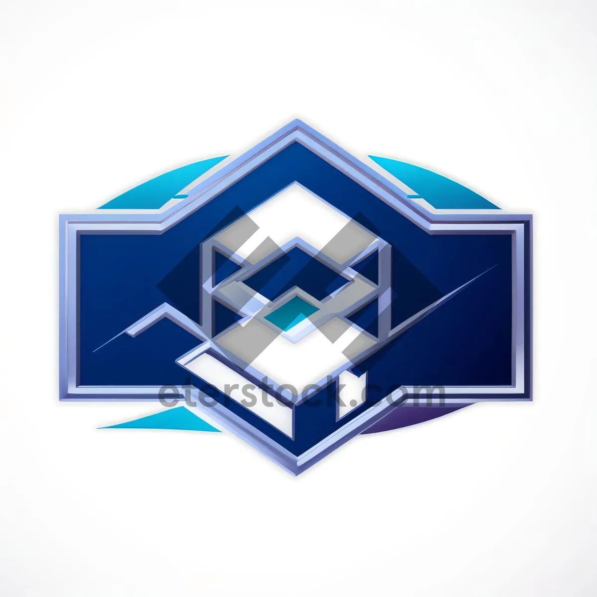 Picture of 3D Home Icon with Chimney - Real Estate Web Design and Construction Logo