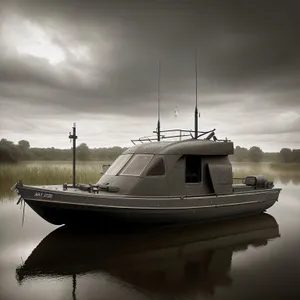 Serene Seaside Yacht Docked at Marina