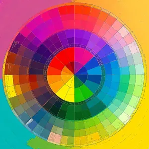 Colorful Mosaic Art: Modern Graphic Grid Design