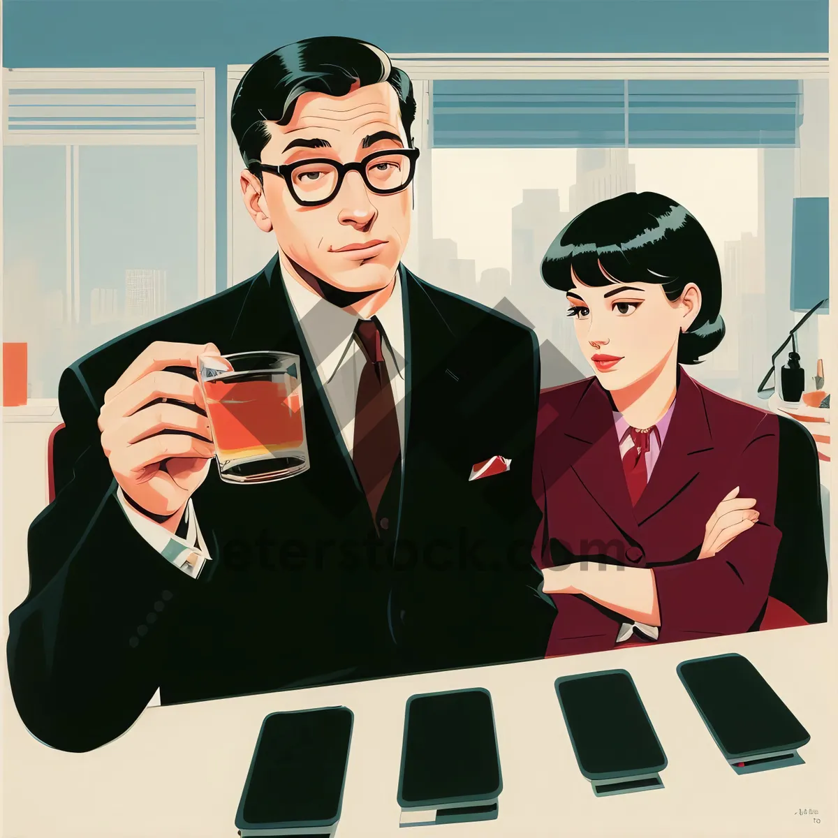 Picture of Successful Business Team in Corporate Office