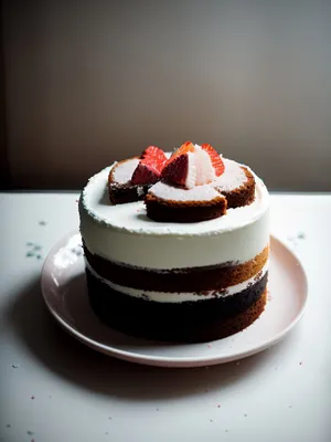 Irresistible Strawberry Chocolate Cake with Mint Syrup
