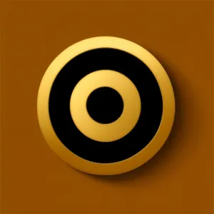 Shiny 3D Circle Button Icon