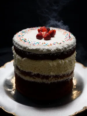 Delicious Berry Cake with Raspberry Icing