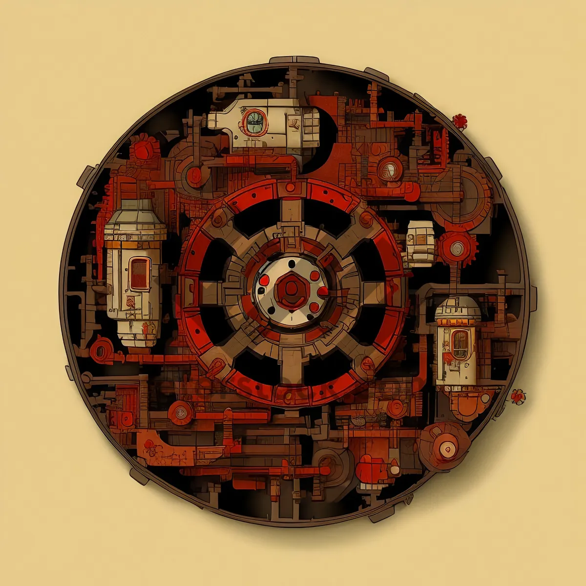 Picture of Compact Disk Mechanism - Stator Symbol