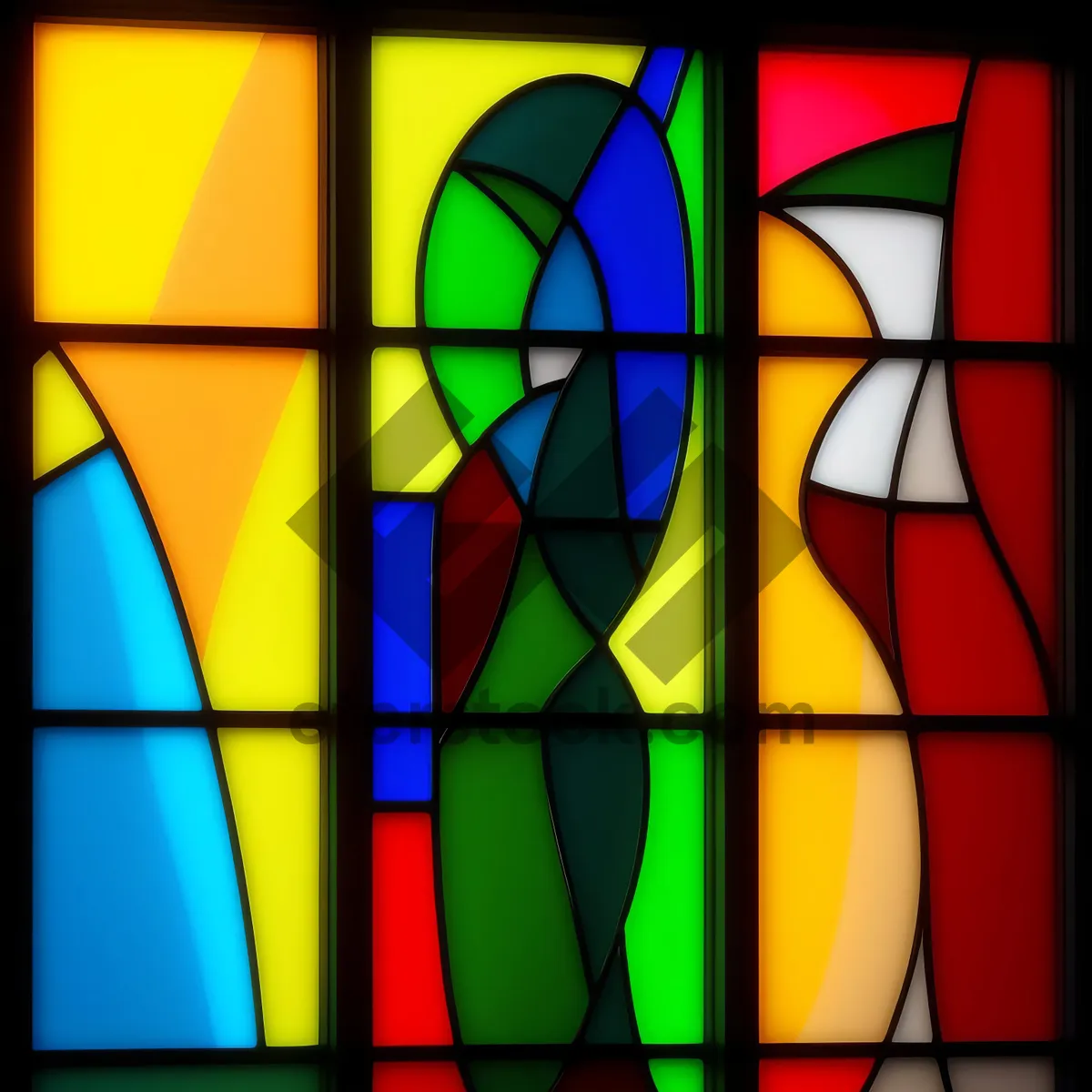 Picture of Vibrant Colorful Digital Mosaic Wallpaper