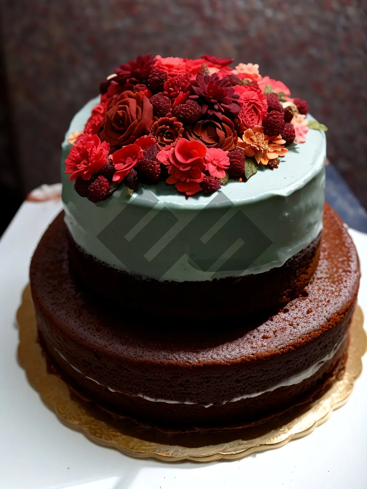 Picture of Delicious Berry Chocolate Mint Pastry