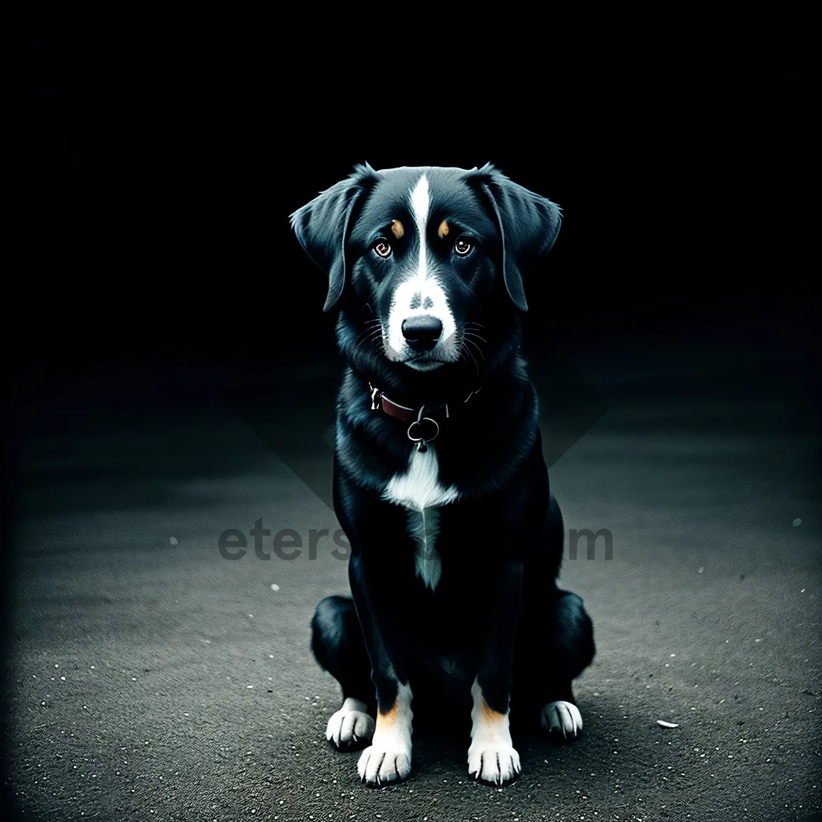Picture of Adorable Greater Swiss Mountain Dog Puppy in Studio