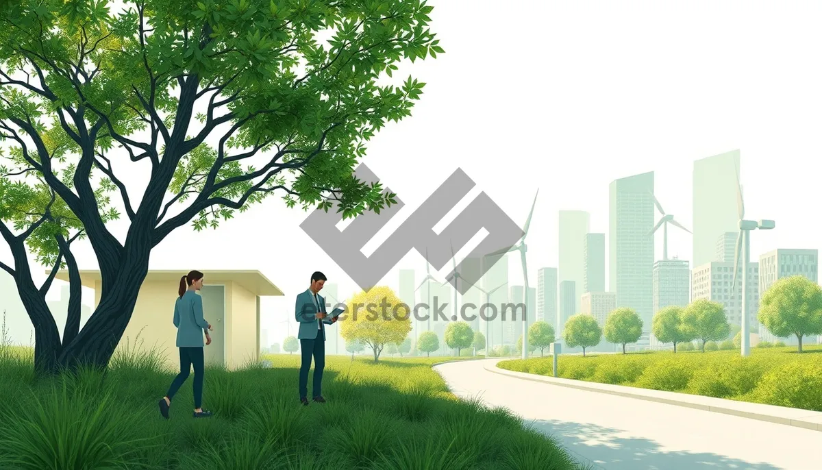 Picture of Summer Sky Tree Landscape Clouds Outdoor Scenery Forest