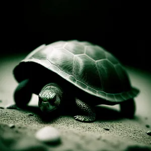 Slow and steady: Turtle and snail in close proximity.