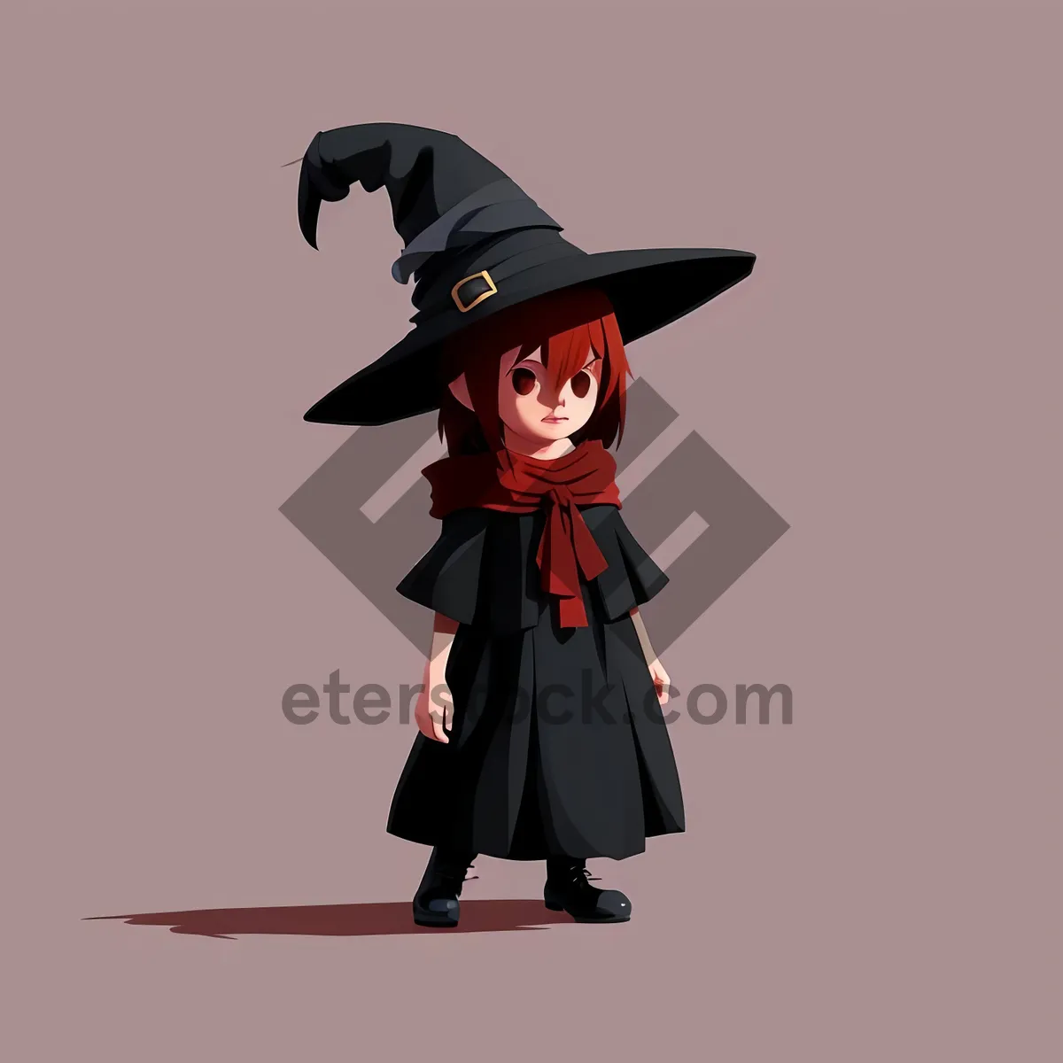 Picture of Magical Silhouette: Enigmatic Cartoon Sorcerer - Graphics for Teen Boy