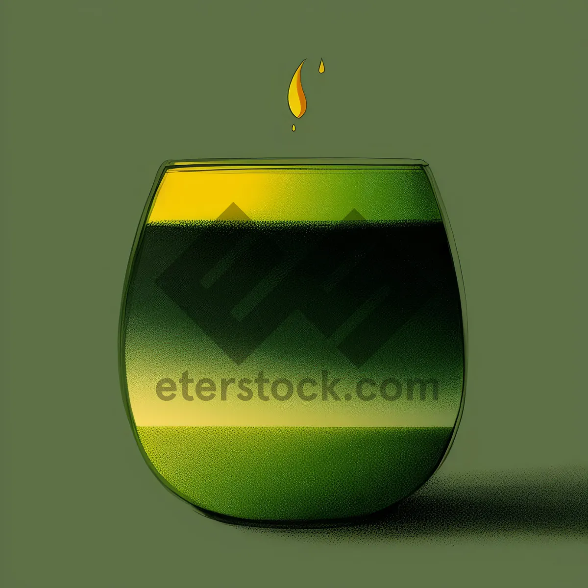 Picture of Shiny Glass Ball Icon: Bright and Vibrant 3D Graphic